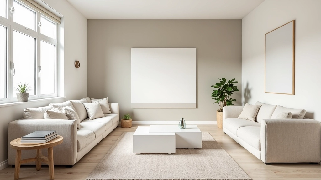 Modern apartment interior with renter-friendly decor updates and accent wall